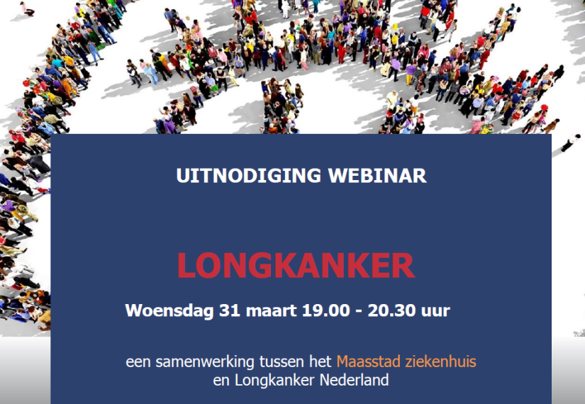 Uitnodiging webinar longkanker met maasstad