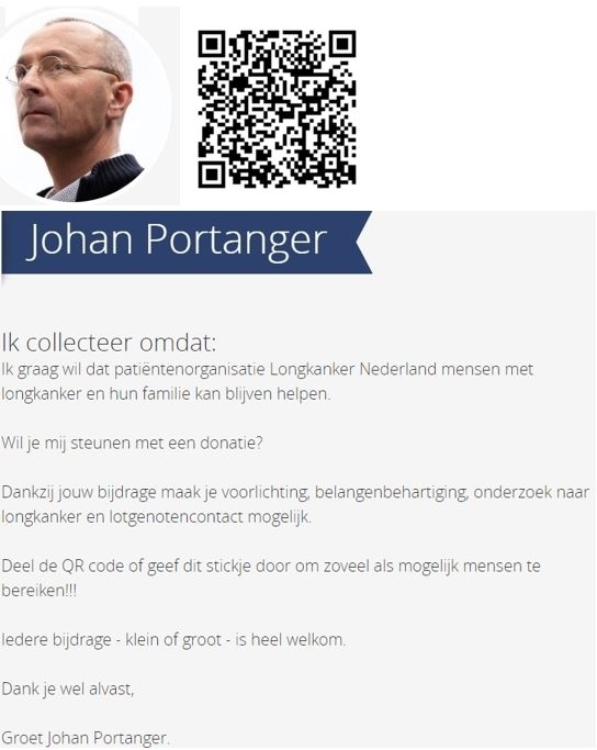 Collectebus Johan Portanger met QR code